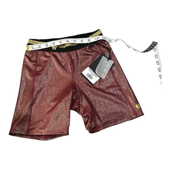 EleVen by Venus Williams Wonder Woman Biker Shorts XS Glitter Red - Picture 3 of 8